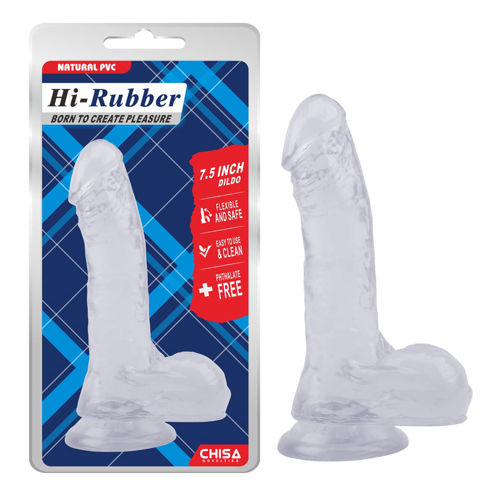 Dildo-Clear de 7,5 inchi