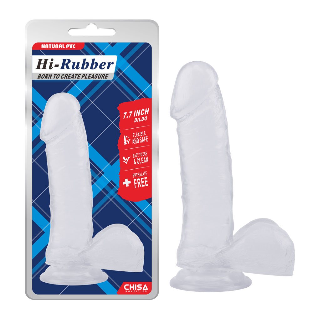 Dildo-Clear de 7,7 inchi