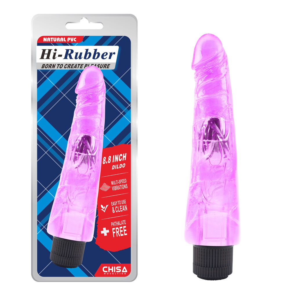 Dildo vibrator de 8,8 inchi-violet