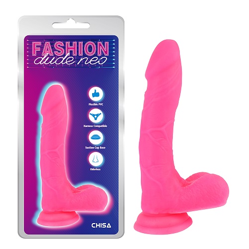 Dildo penis cu dublă densitate 8'' roz