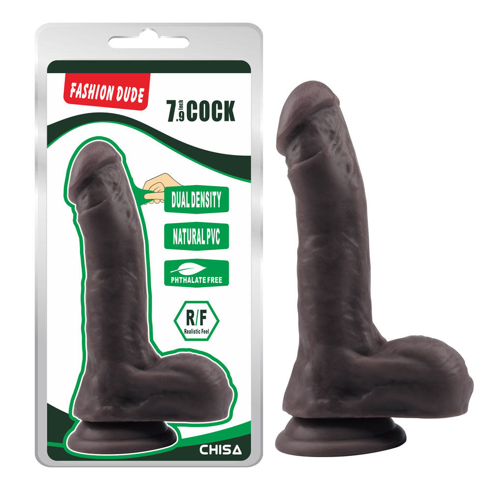 Fashion Dude-7.9 Inch Cock-Brown