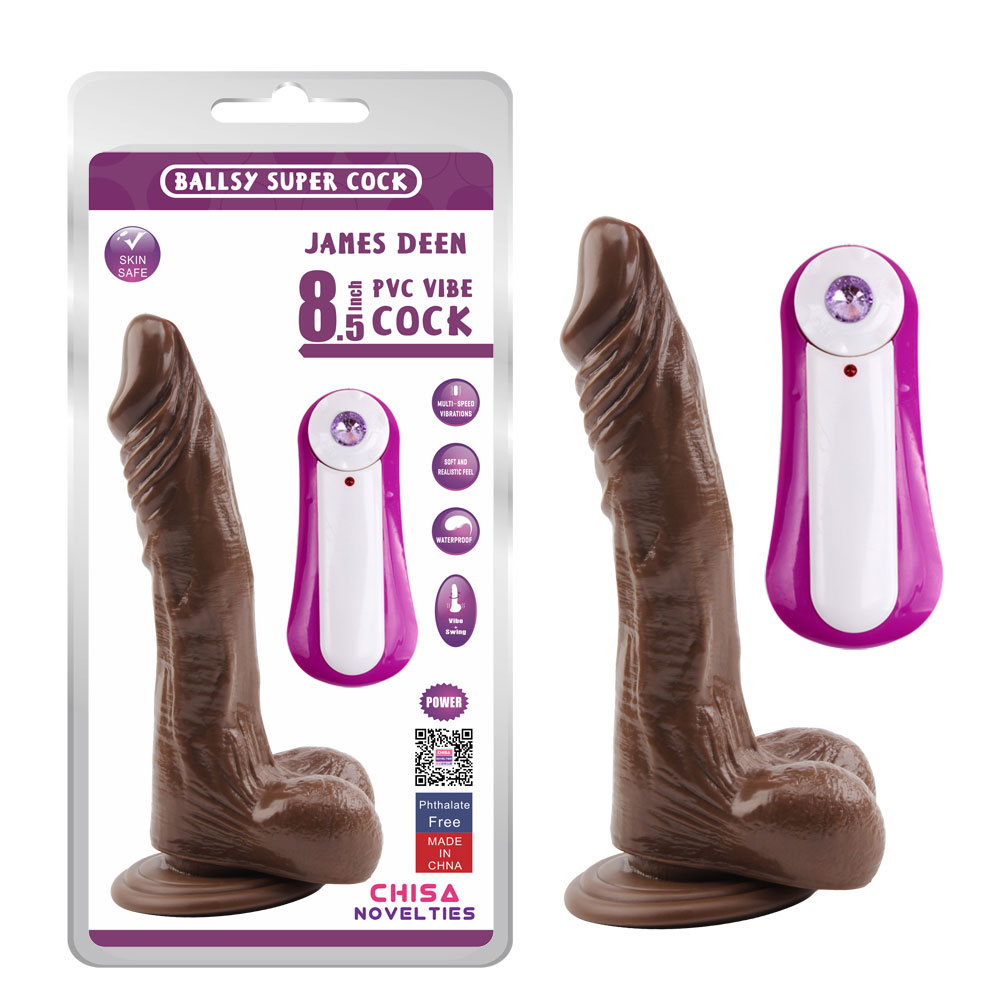 Dildo vibrant JAMES DEEN 8.5-Maro